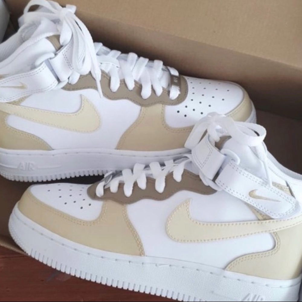Rare beige Nike Air Force 1s
